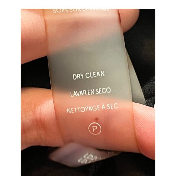 Karl Lagerfeld Paris Dress crepe scuba sheath black size 6 - Picture 7 of 7